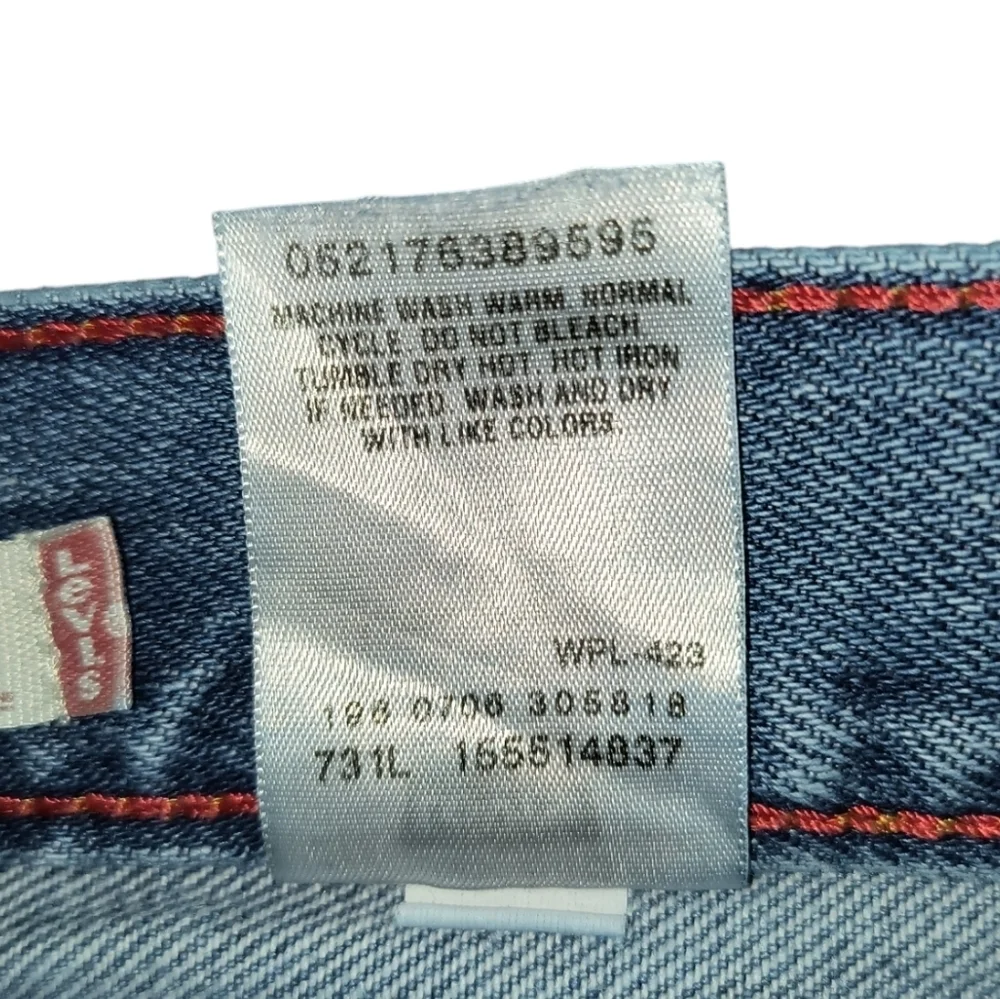 Vintage 100% Cotton Levi's 550 Relaxed Tapered High Rise "Mom" Jeans Size 14 S - Picture 5 of 7